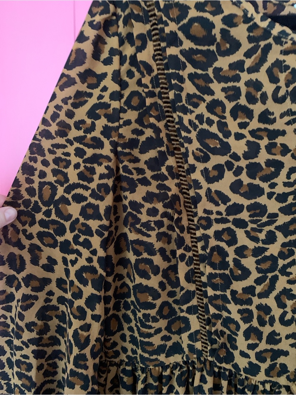 Sheer Leopard Print Babydoll Dress 8/10 - Picture 3 of 16